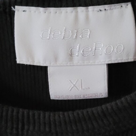 Debra Debro Black & White Striped Tank Top Misses XL - Picture 3 of 6